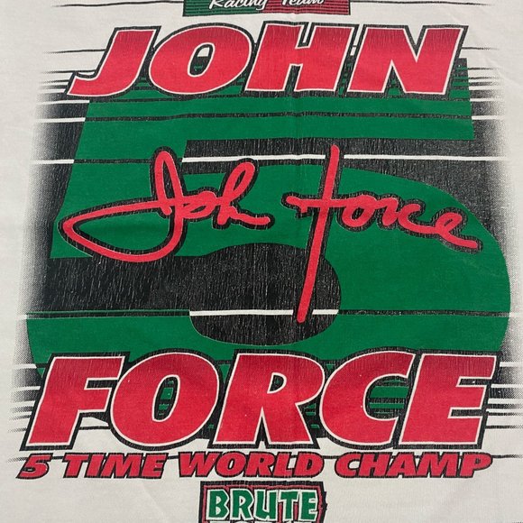 Vintage 96 John Force Nascar Nightmare Racing Tee - Picture 8 of 10